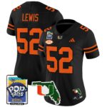 Women’s Miami Hurricanes 2025 PopTarts Bowl Patch Vapor Limited Jersey – All Stitched