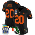Women’s Miami Hurricanes 2025 PopTarts Bowl Patch Vapor Limited Jersey – All Stitched