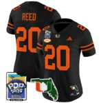 Women’s Miami Hurricanes 2025 PopTarts Bowl Patch Vapor Limited Jersey – All Stitched