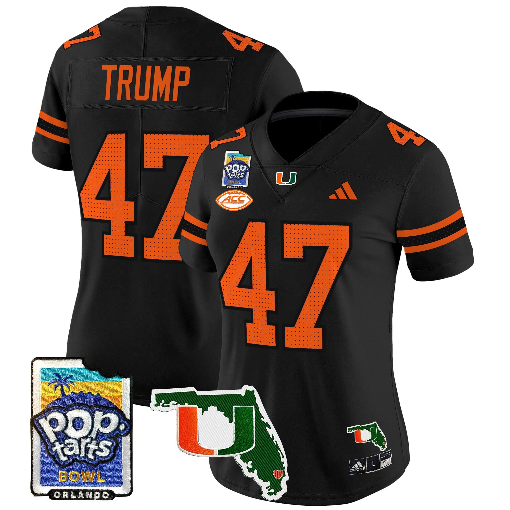 Women’s Miami Hurricanes 2025 PopTarts Bowl Patch Vapor Limited Jersey – All Stitched