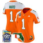 Women’s Miami Hurricanes 2025 PopTarts Bowl Patch Vapor Limited Jersey – All Stitched