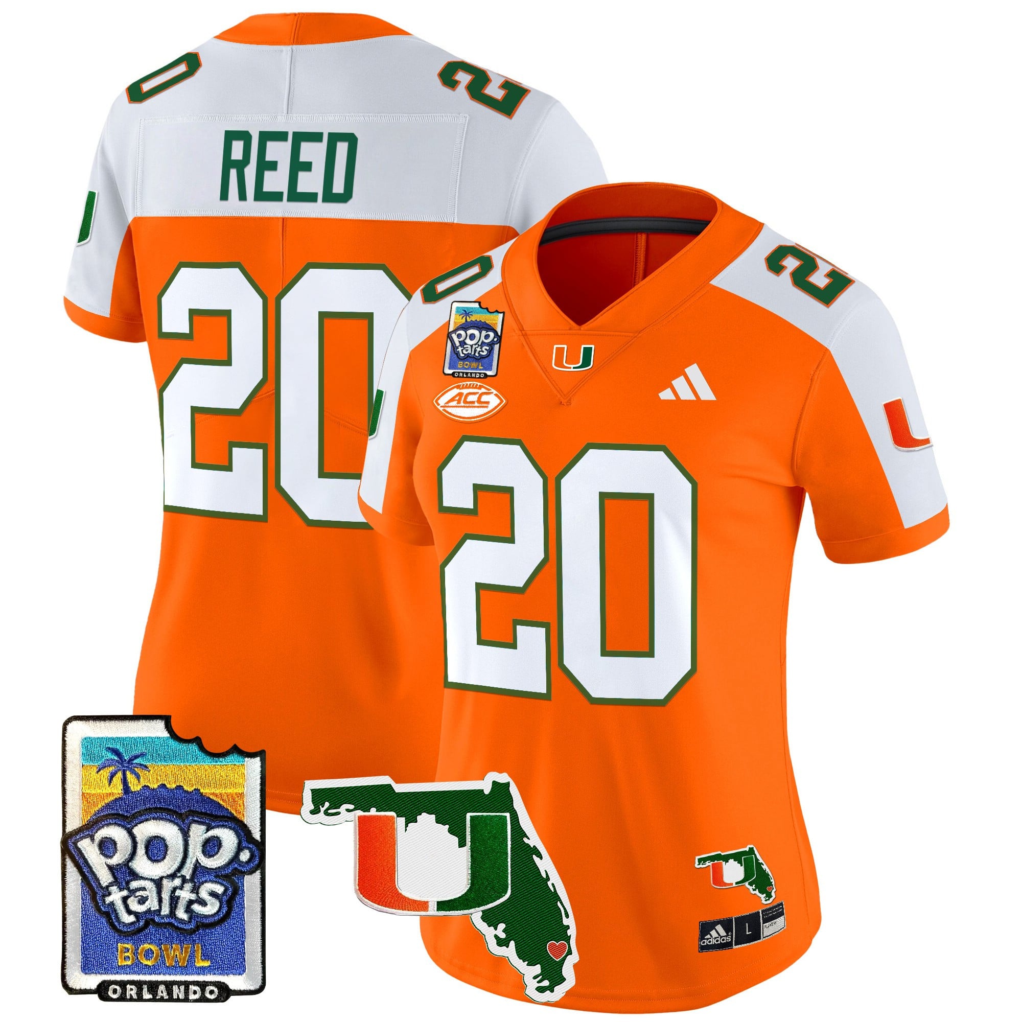 Women’s Miami Hurricanes 2025 PopTarts Bowl Patch Vapor Limited Jersey – All Stitched