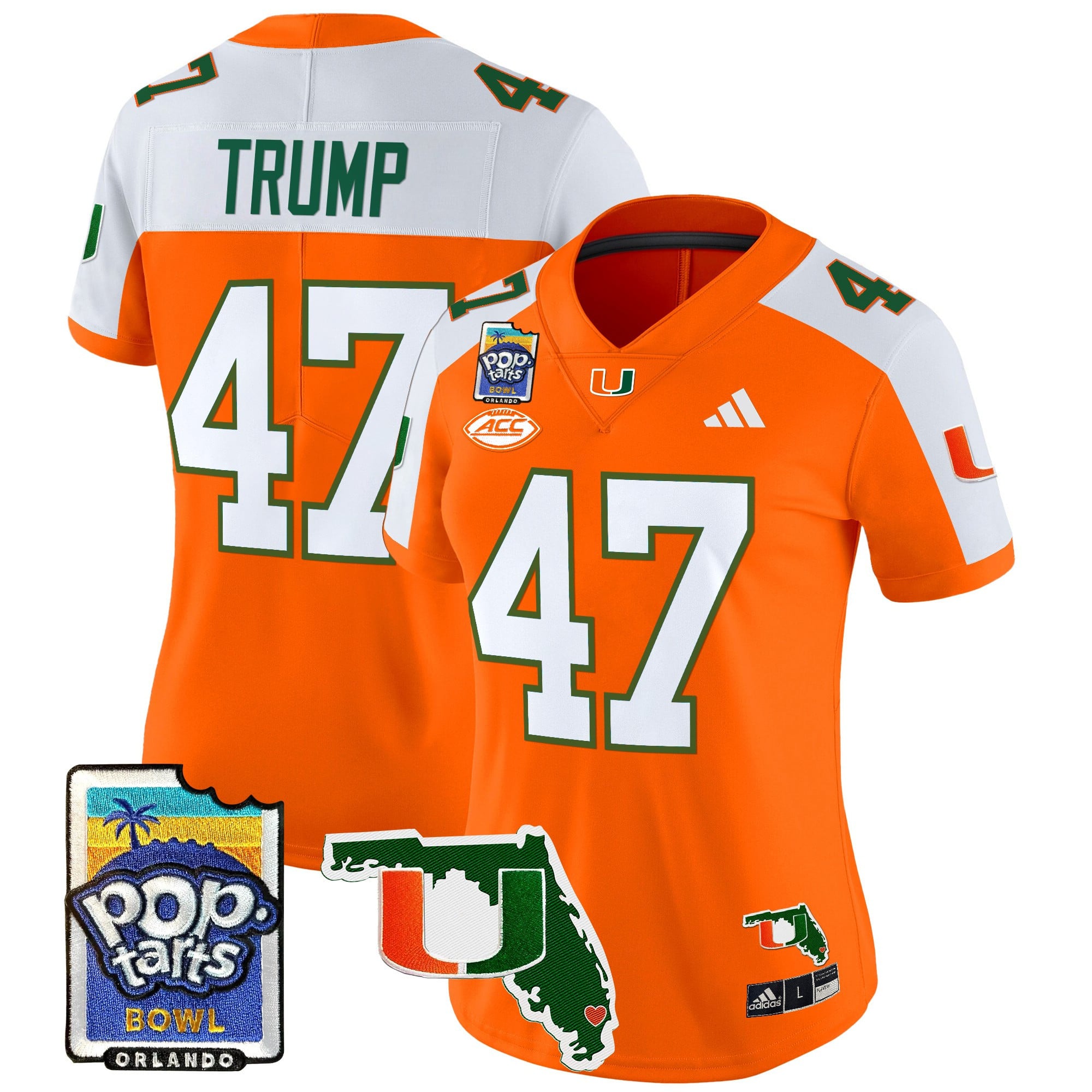 Women’s Miami Hurricanes 2025 PopTarts Bowl Patch Vapor Limited Jersey – All Stitched
