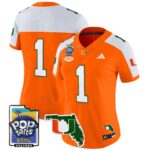 Women’s Miami Hurricanes 2025 PopTarts Bowl Patch Vapor Limited Jersey – All Stitched