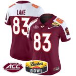Women’s Virginia Tech Hokies 2025 Duke’s Mayo Bowl Patch Vapor Limited Jersey – All Stitched