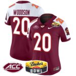 Women’s Virginia Tech Hokies 2025 Duke’s Mayo Bowl Patch Vapor Limited Jersey – All Stitched