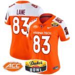 Women’s Virginia Tech Hokies 2025 Duke’s Mayo Bowl Patch Vapor Limited Jersey – All Stitched