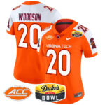 Women’s Virginia Tech Hokies 2025 Duke’s Mayo Bowl Patch Vapor Limited Jersey – All Stitched