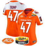 Women’s Virginia Tech Hokies 2025 Duke’s Mayo Bowl Patch Vapor Limited Jersey – All Stitched