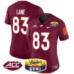 Women’s Virginia Tech Hokies 2025 Duke’s Mayo Bowl Patch Vapor Limited Jersey – All Stitched