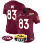 Women’s Virginia Tech Hokies 2025 Duke’s Mayo Bowl Patch Vapor Limited Jersey – All Stitched
