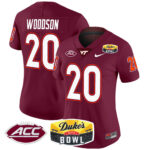Women’s Virginia Tech Hokies 2025 Duke’s Mayo Bowl Patch Vapor Limited Jersey – All Stitched