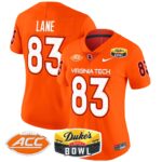 Women’s Virginia Tech Hokies 2025 Duke’s Mayo Bowl Patch Vapor Limited Jersey – All Stitched
