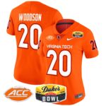 Women’s Virginia Tech Hokies 2025 Duke’s Mayo Bowl Patch Vapor Limited Jersey – All Stitched