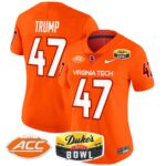 Women’s Virginia Tech Hokies 2025 Duke’s Mayo Bowl Patch Vapor Limited Jersey – All Stitched