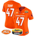 Women’s Virginia Tech Hokies 2025 Duke’s Mayo Bowl Patch Vapor Limited Jersey – All Stitched