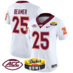 Women’s Virginia Tech Hokies 2025 Duke’s Mayo Bowl Patch Vapor Limited Jersey – All Stitched