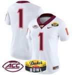 Women’s Virginia Tech Hokies 2025 Duke’s Mayo Bowl Patch Vapor Limited Jersey – All Stitched