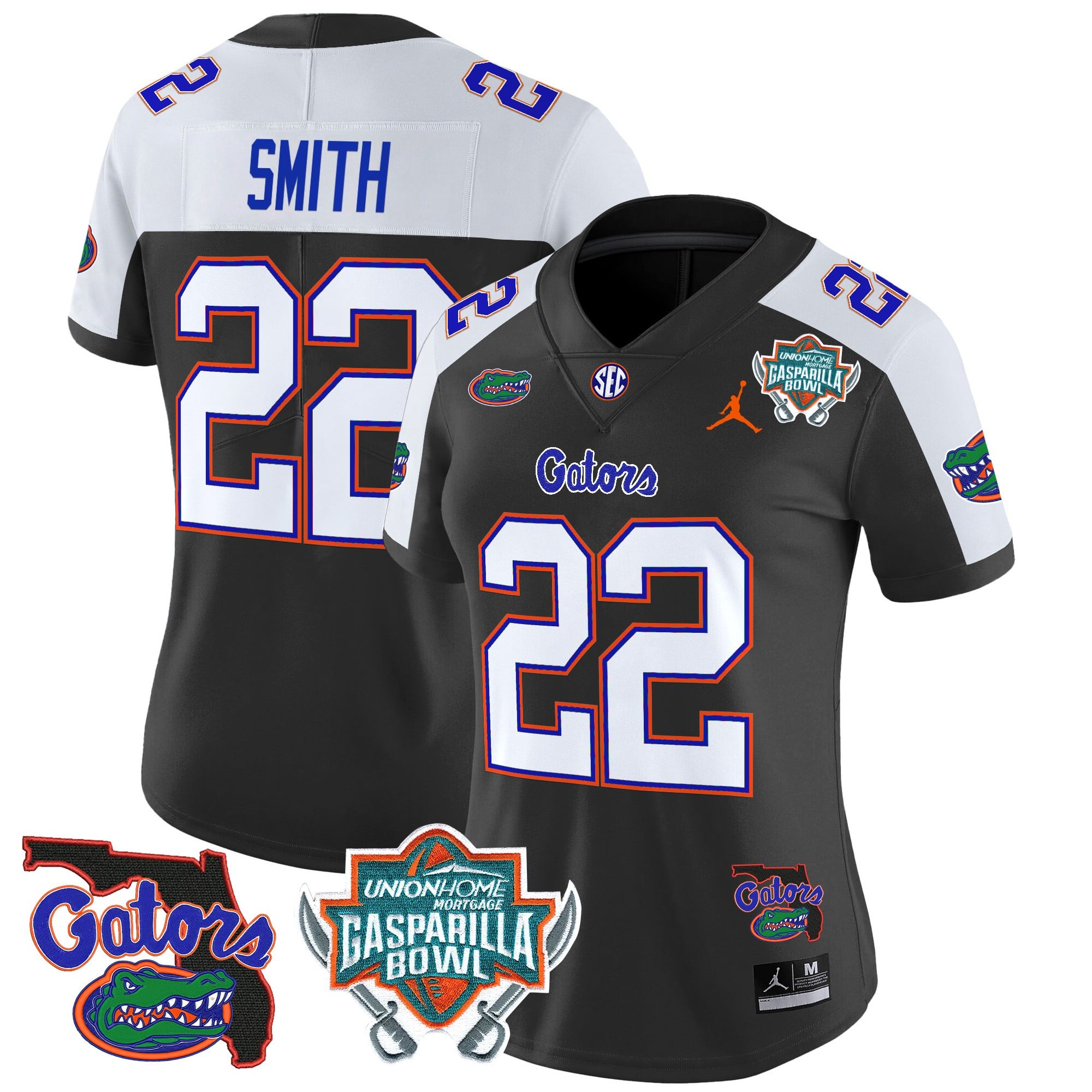 Women’s Florida Gators 2025 Gasparilla Bowl Patch Vapor Limited Jersey – All Stitched