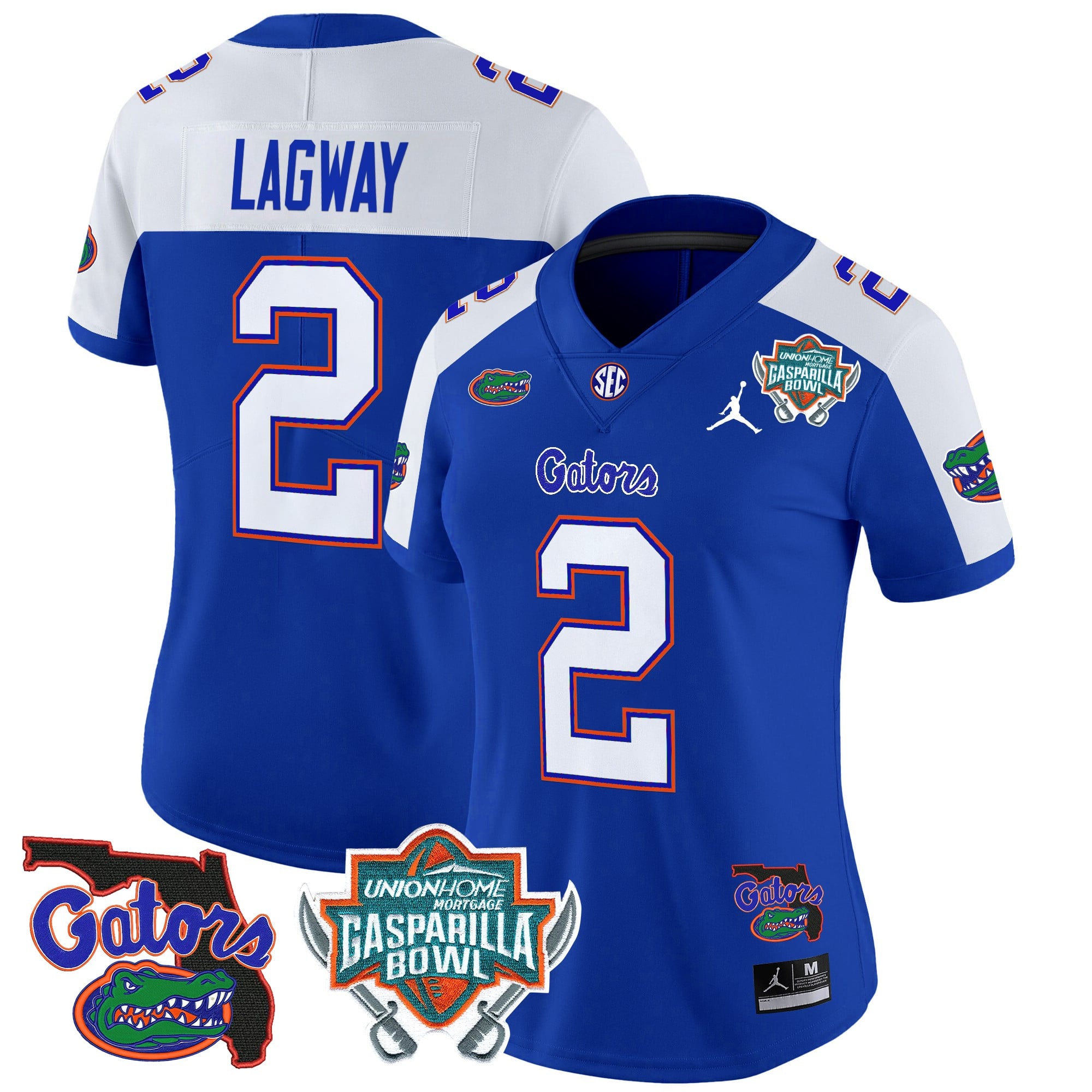 Women’s Florida Gators 2025 Gasparilla Bowl Patch Vapor Limited Jersey – All Stitched