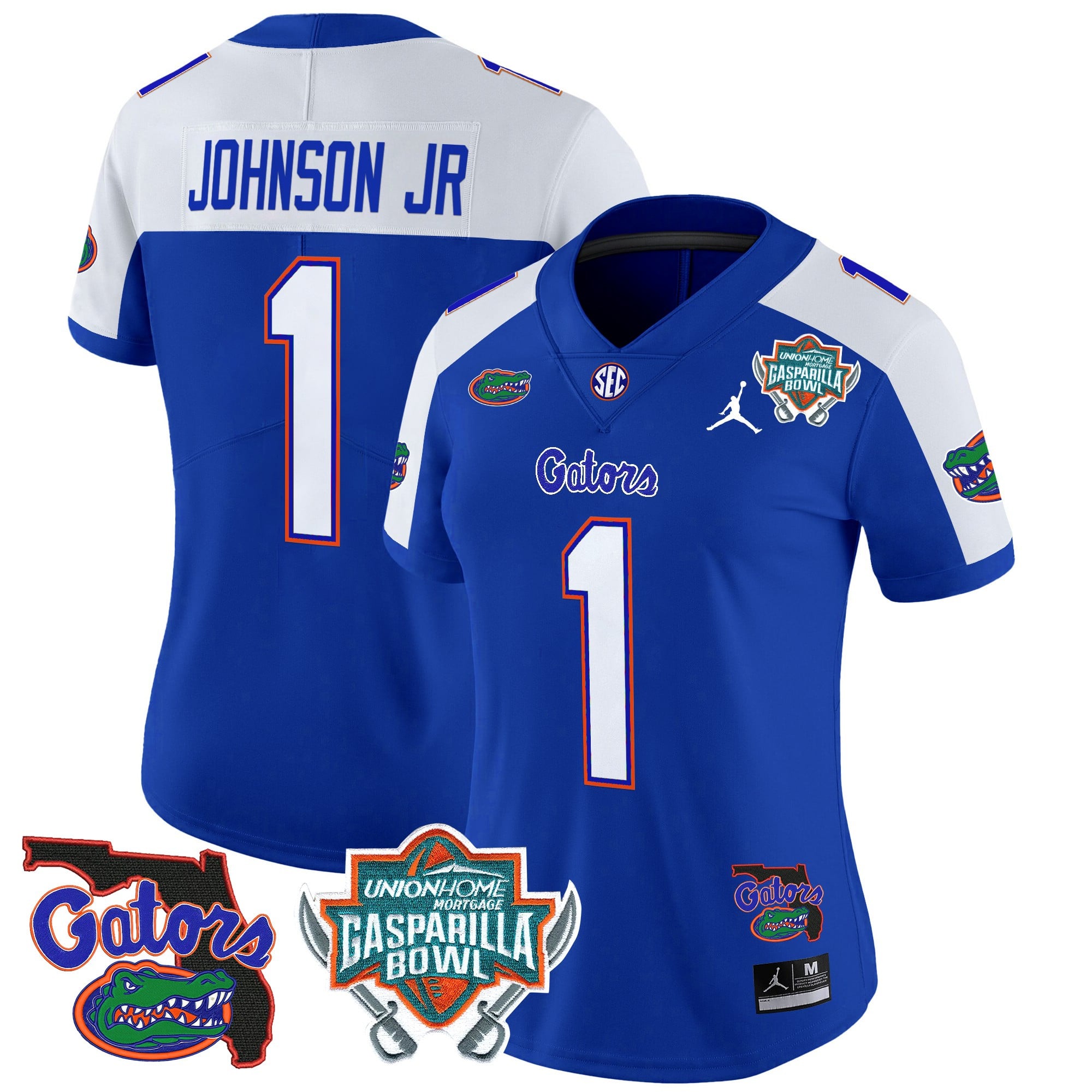 Women’s Florida Gators 2025 Gasparilla Bowl Patch Vapor Limited Jersey – All Stitched