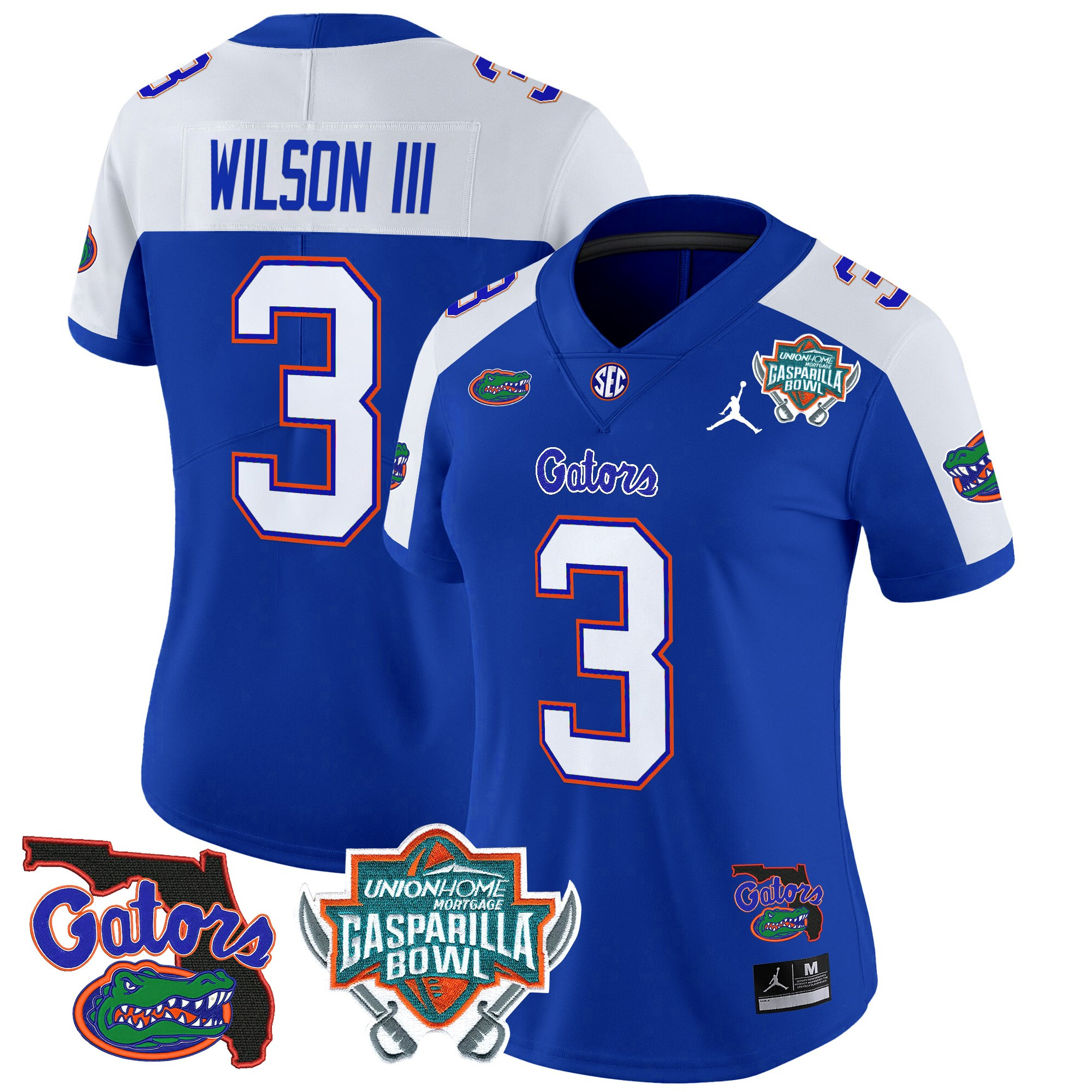 Women’s Florida Gators 2025 Gasparilla Bowl Patch Vapor Limited Jersey – All Stitched