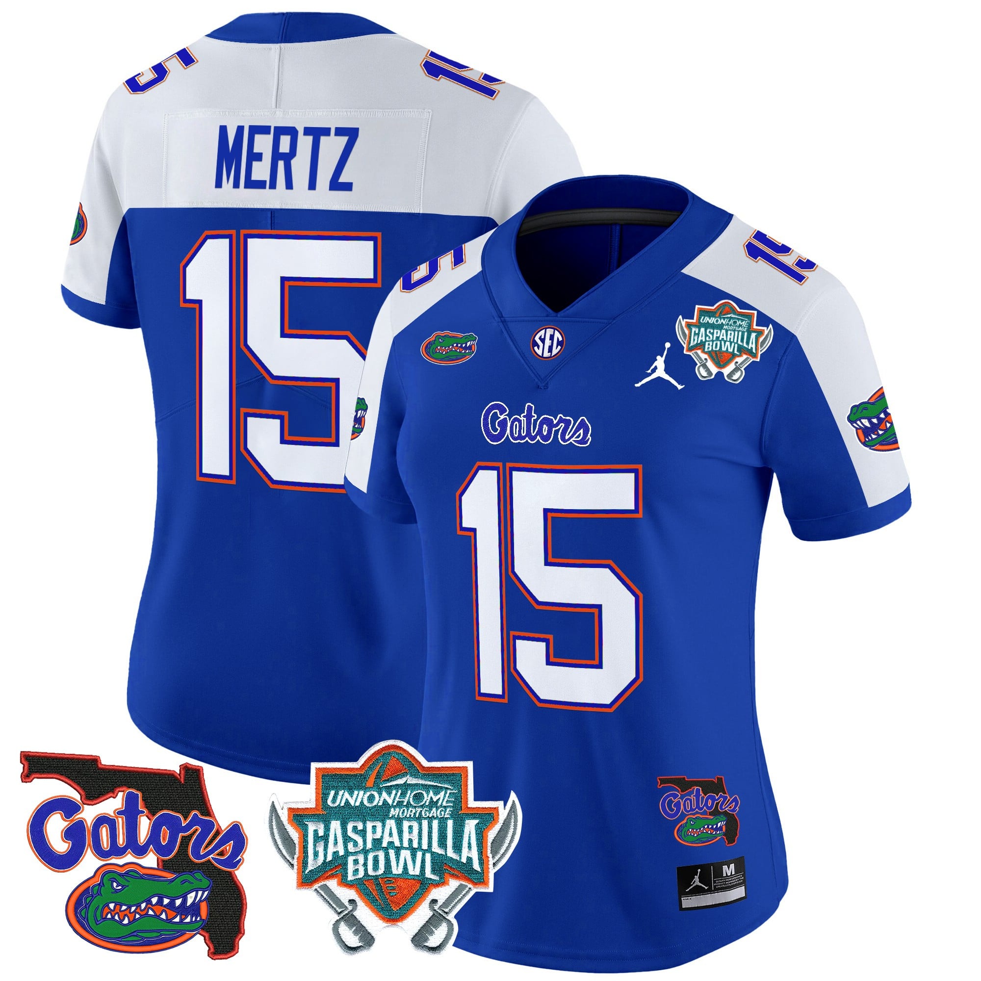 Women’s Florida Gators 2025 Gasparilla Bowl Patch Vapor Limited Jersey – All Stitched