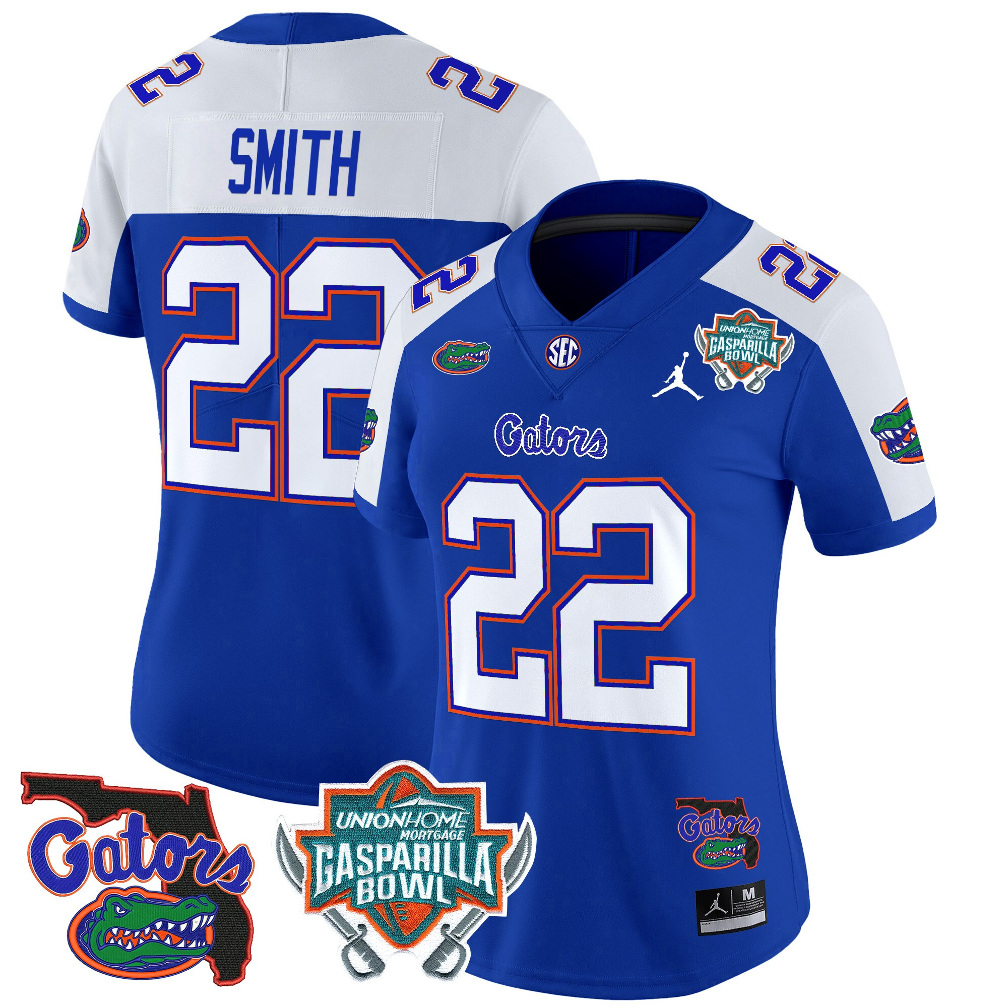 Women’s Florida Gators 2025 Gasparilla Bowl Patch Vapor Limited Jersey – All Stitched