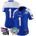 Women’s Florida Gators 2025 Gasparilla Bowl Patch Vapor Limited Jersey – All Stitched