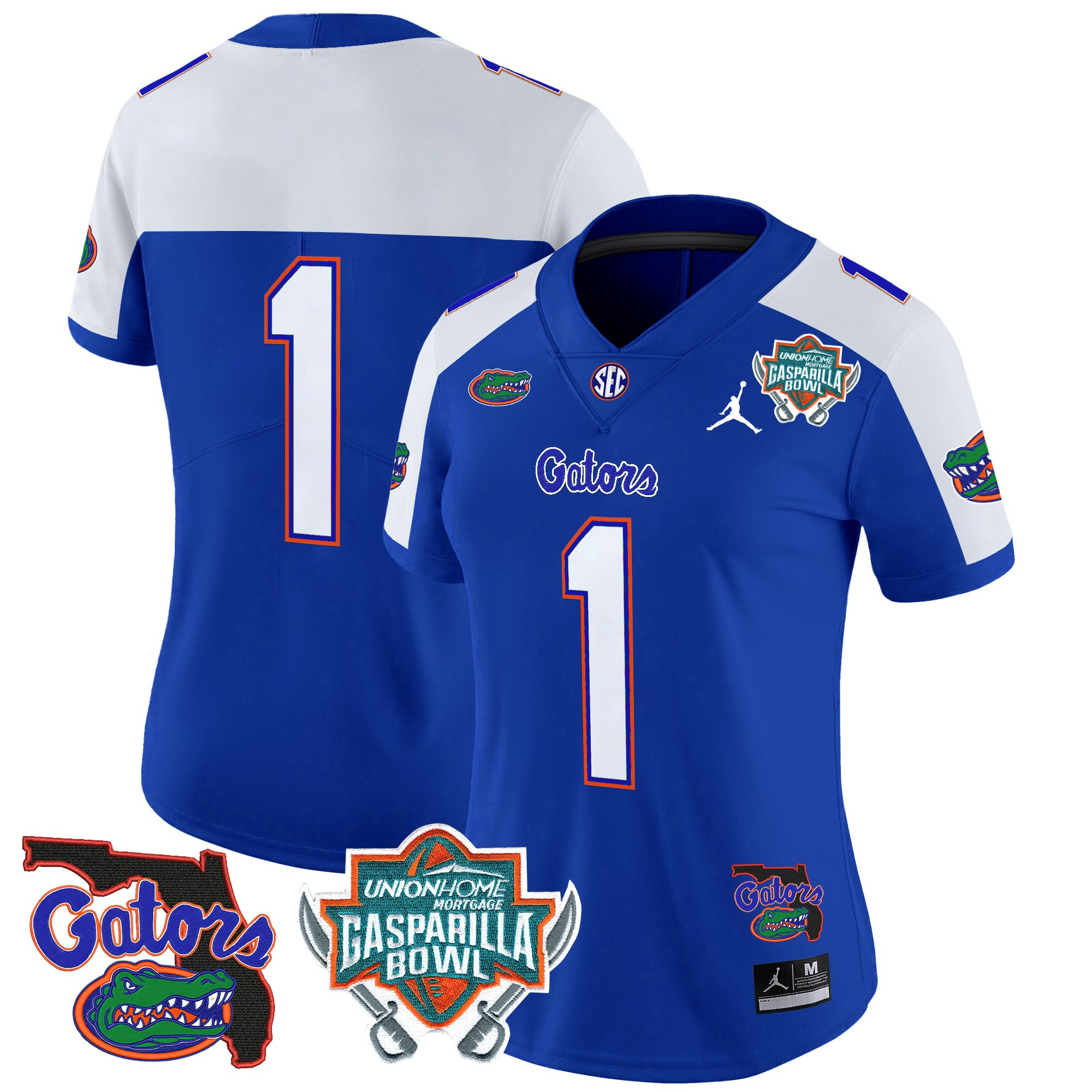 Women’s Florida Gators 2025 Gasparilla Bowl Patch Vapor Limited Jersey – All Stitched