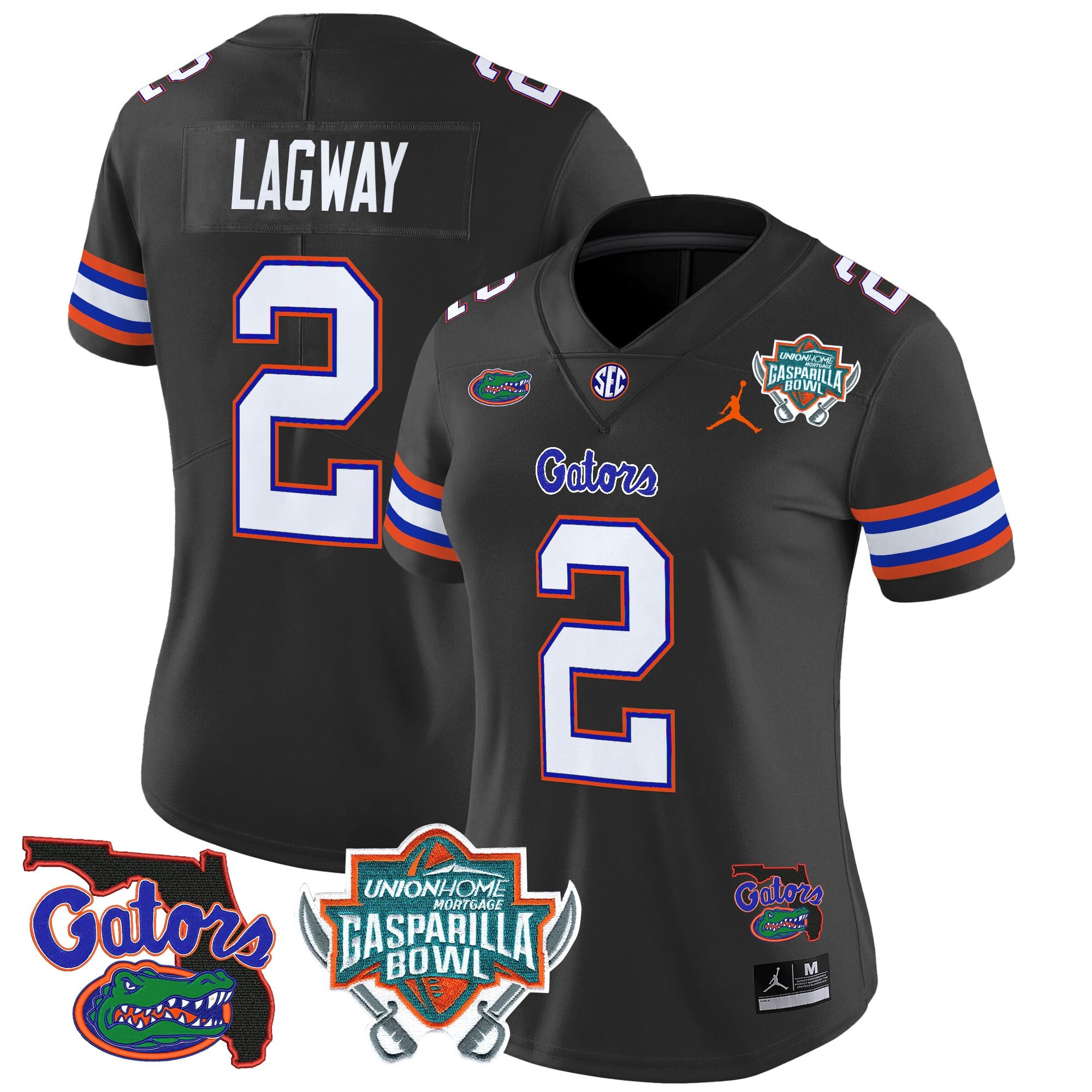 Women’s Florida Gators 2025 Gasparilla Bowl Patch Vapor Limited Jersey – All Stitched