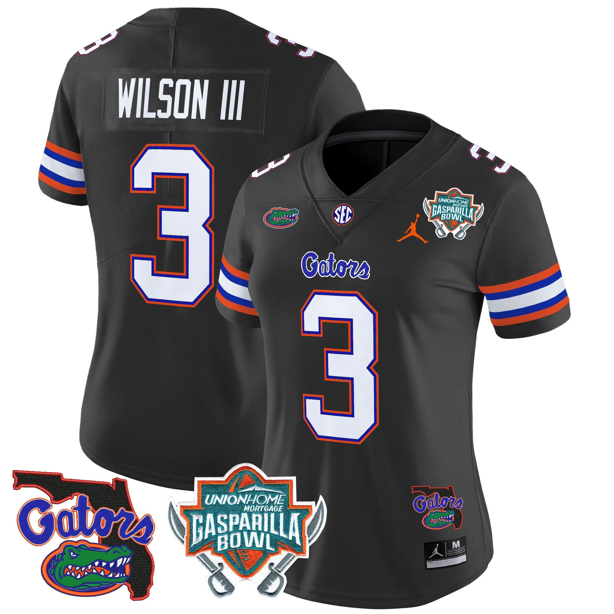 Women’s Florida Gators 2025 Gasparilla Bowl Patch Vapor Limited Jersey – All Stitched