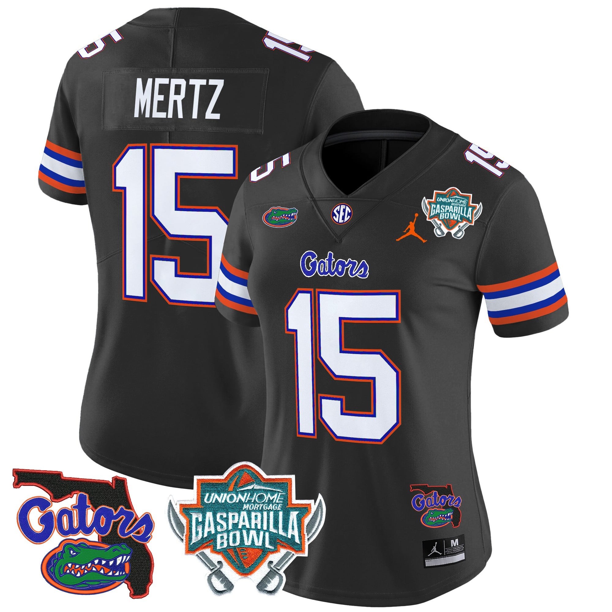 Women’s Florida Gators 2025 Gasparilla Bowl Patch Vapor Limited Jersey – All Stitched