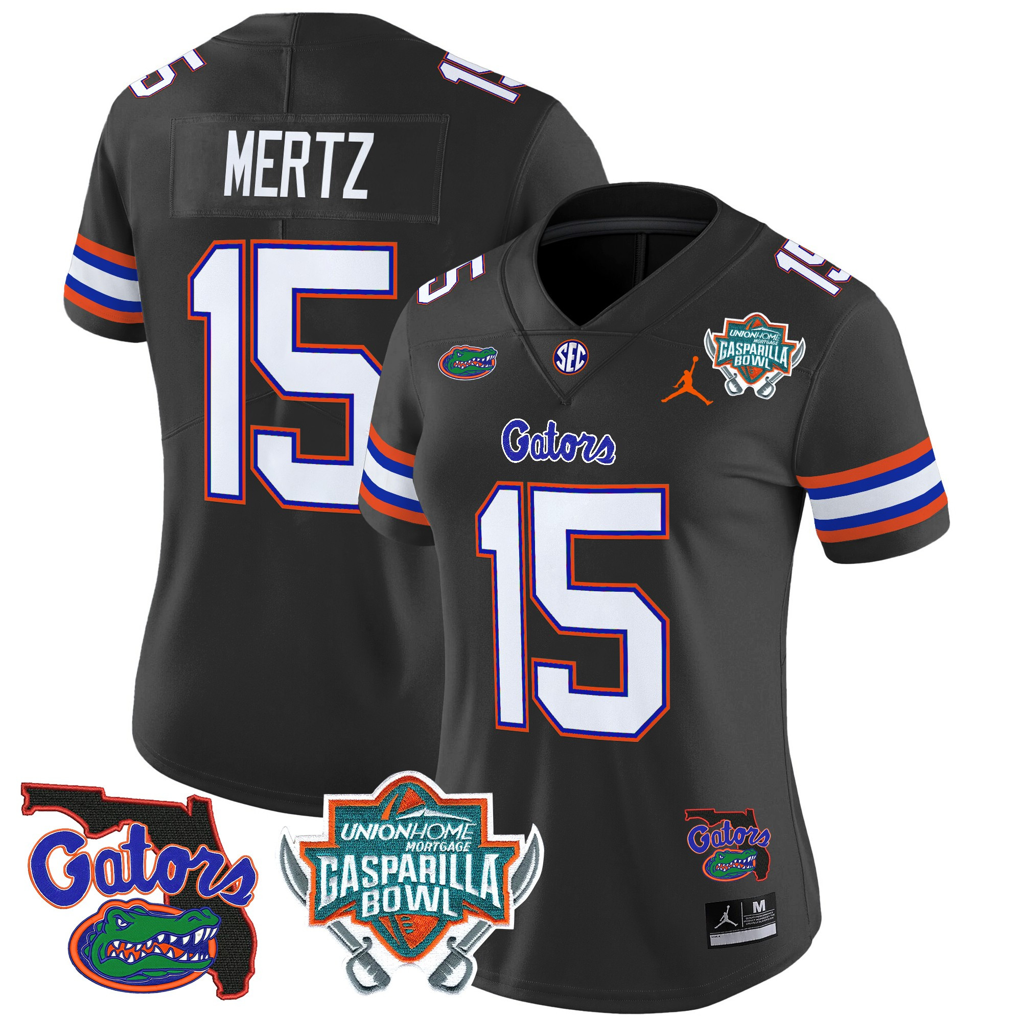 Women’s Florida Gators 2025 Gasparilla Bowl Patch Vapor Limited Jersey – All Stitched