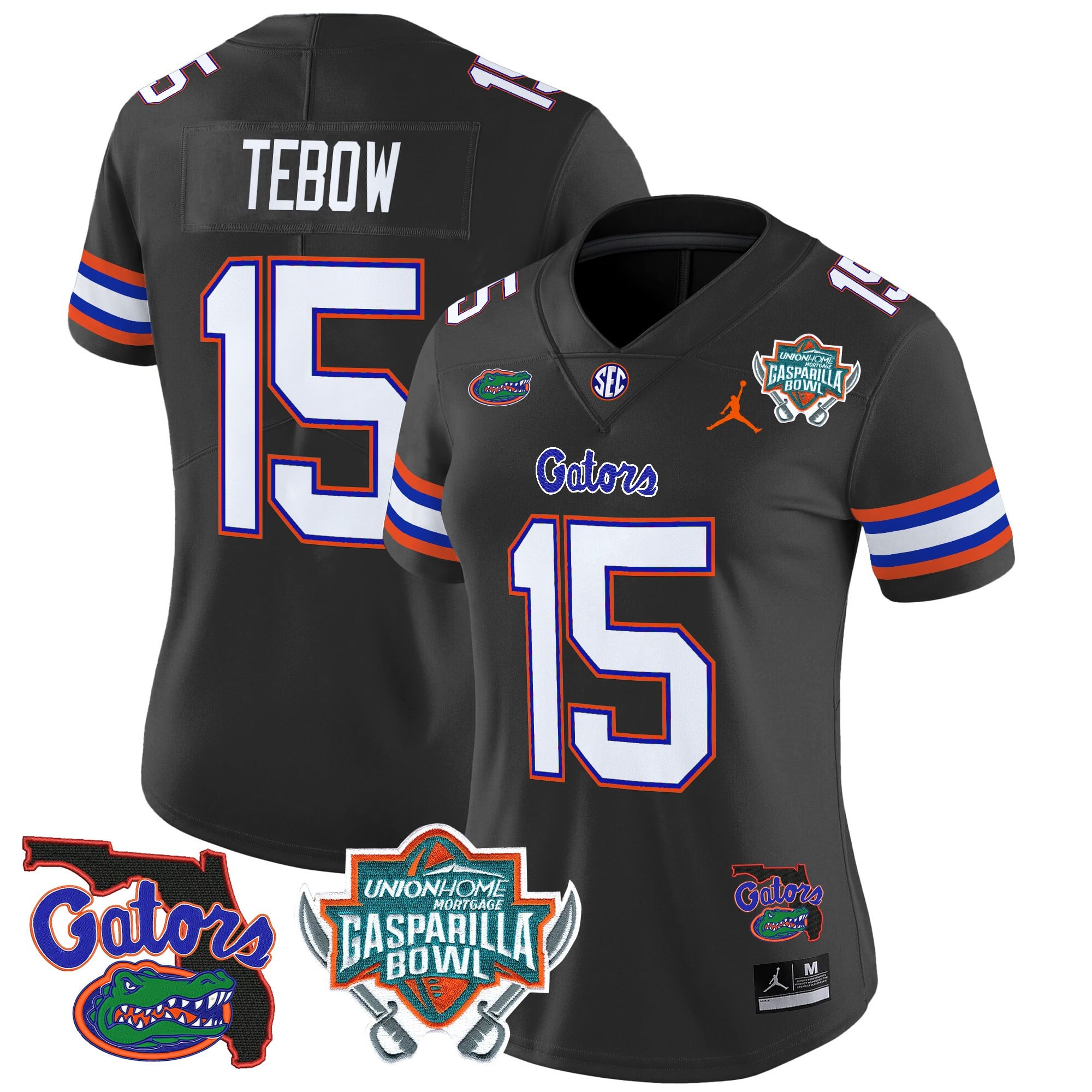 Women’s Florida Gators 2025 Gasparilla Bowl Patch Vapor Limited Jersey – All Stitched