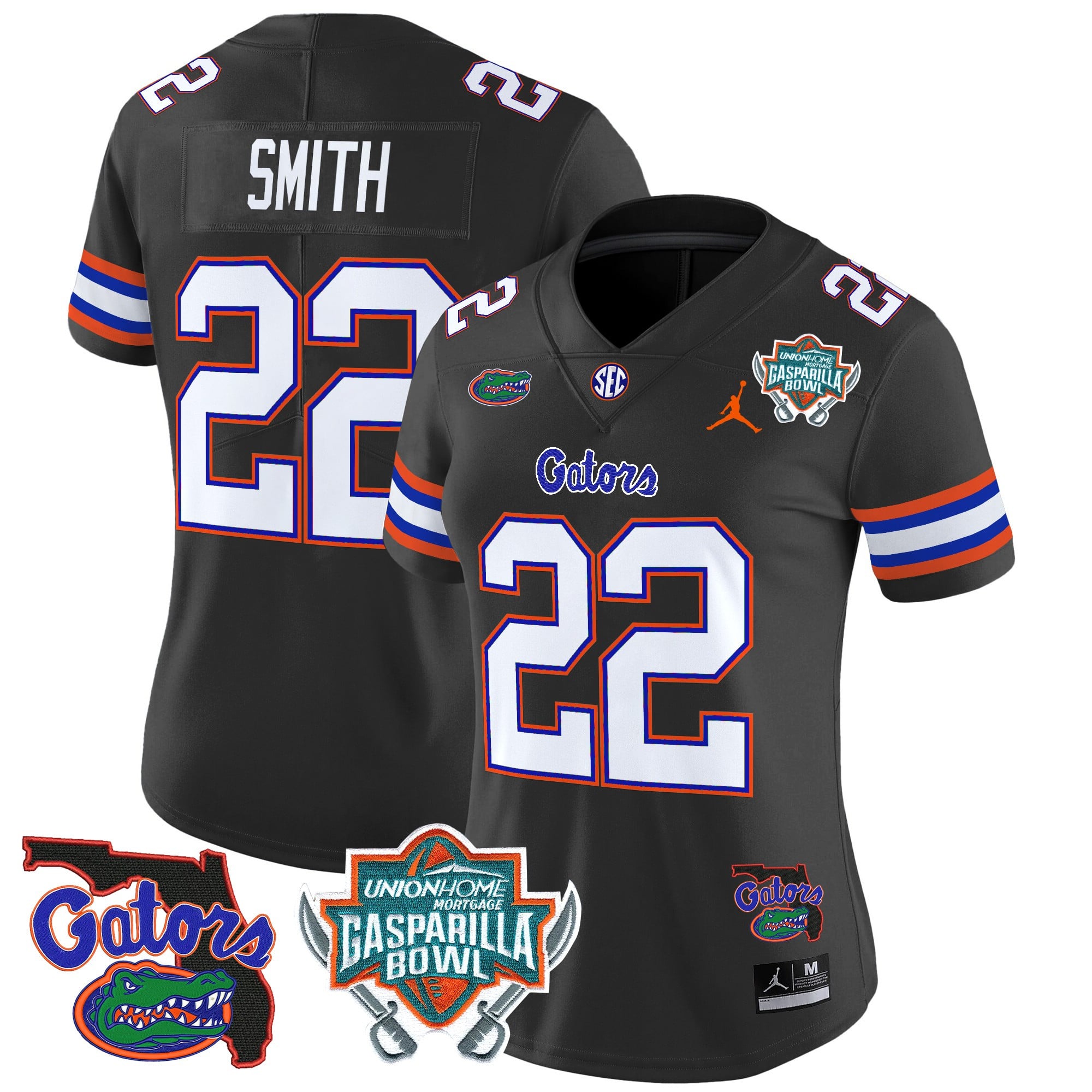 Women’s Florida Gators 2025 Gasparilla Bowl Patch Vapor Limited Jersey – All Stitched