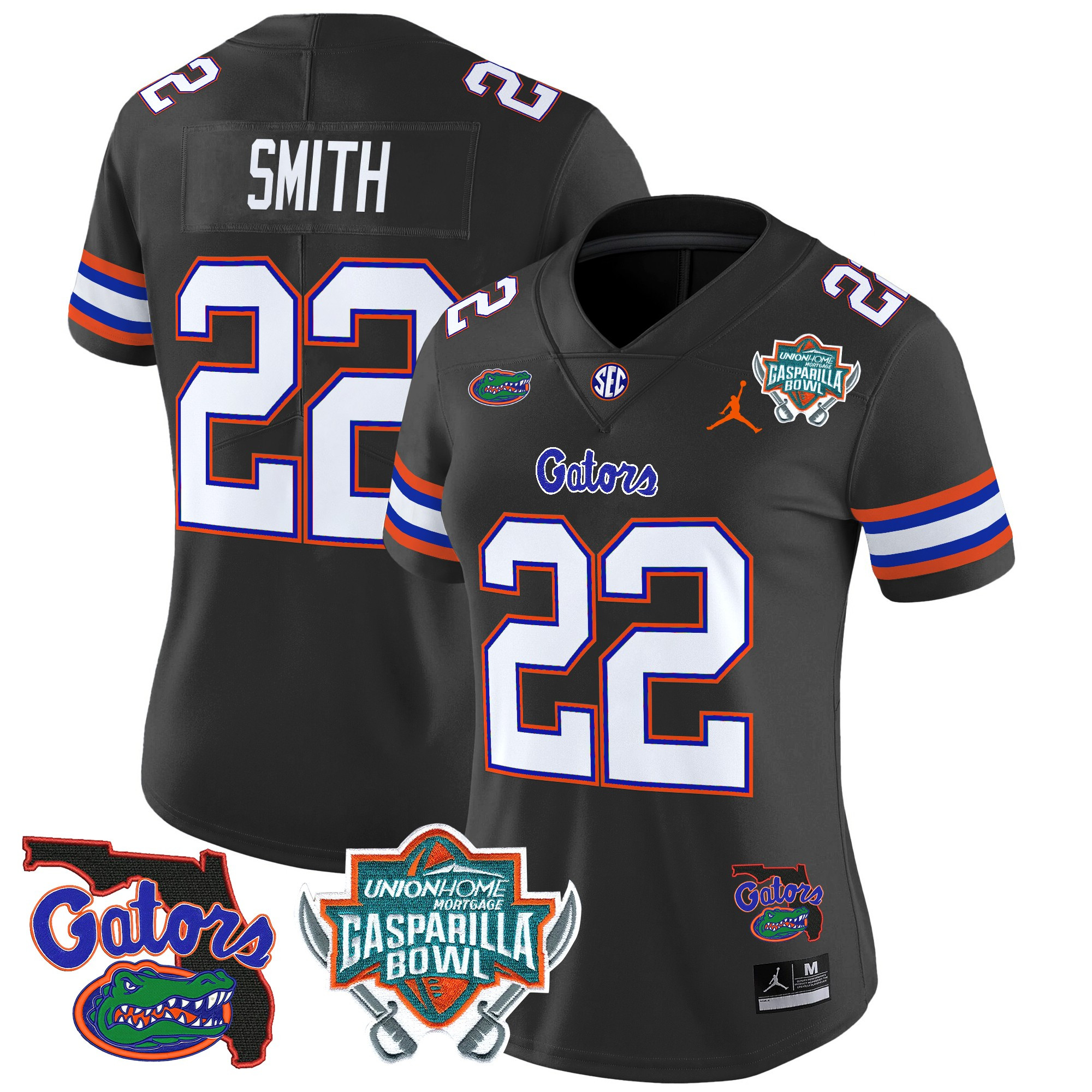 Women’s Florida Gators 2025 Gasparilla Bowl Patch Vapor Limited Jersey – All Stitched