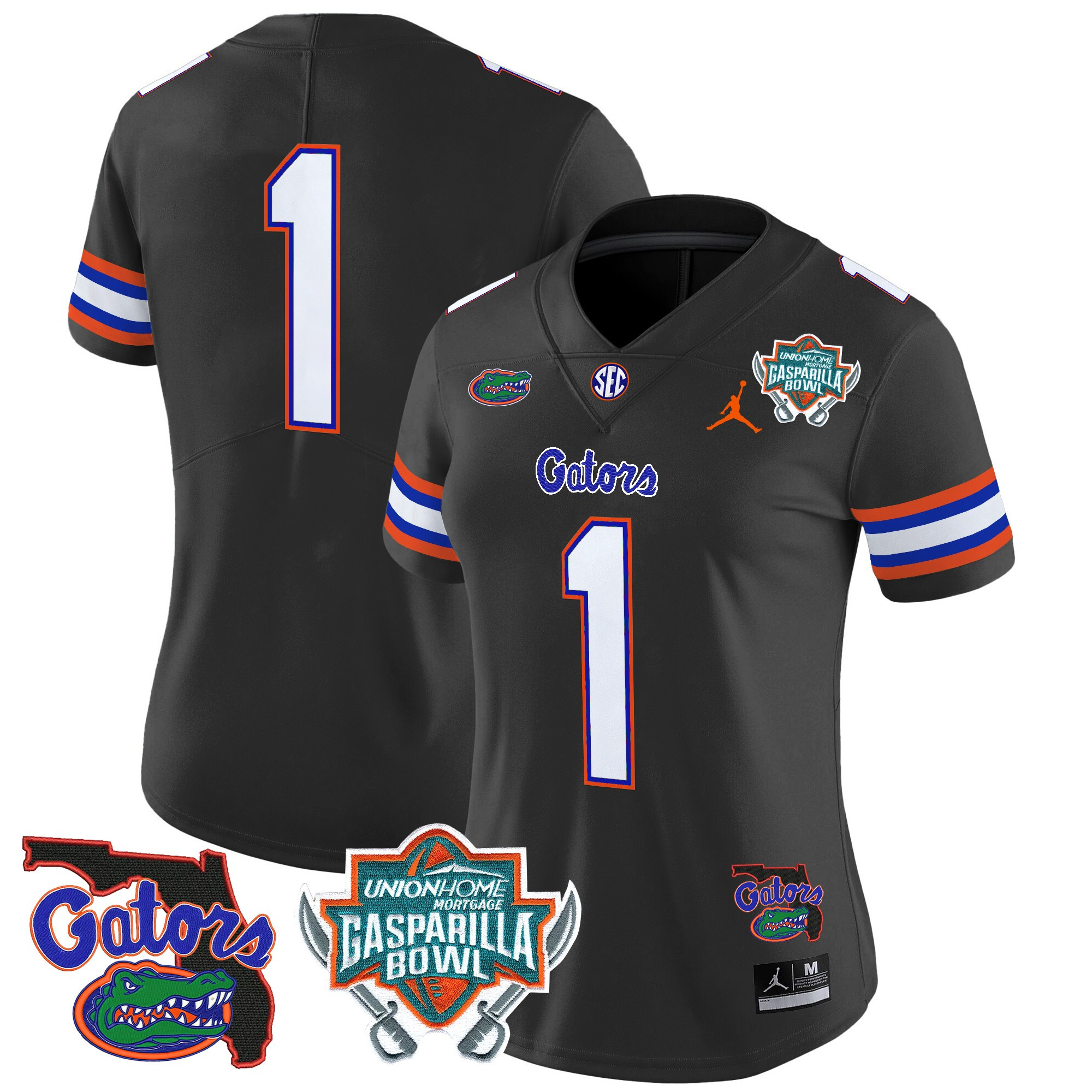 Women’s Florida Gators 2025 Gasparilla Bowl Patch Vapor Limited Jersey – All Stitched