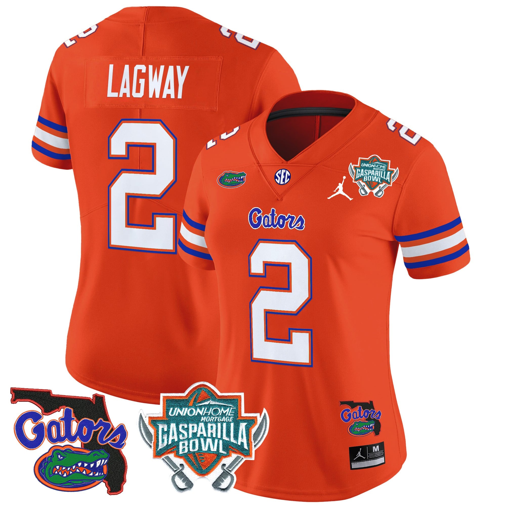 Women’s Florida Gators 2025 Gasparilla Bowl Patch Vapor Limited Jersey – All Stitched