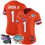 Women’s Florida Gators 2025 Gasparilla Bowl Patch Vapor Limited Jersey – All Stitched
