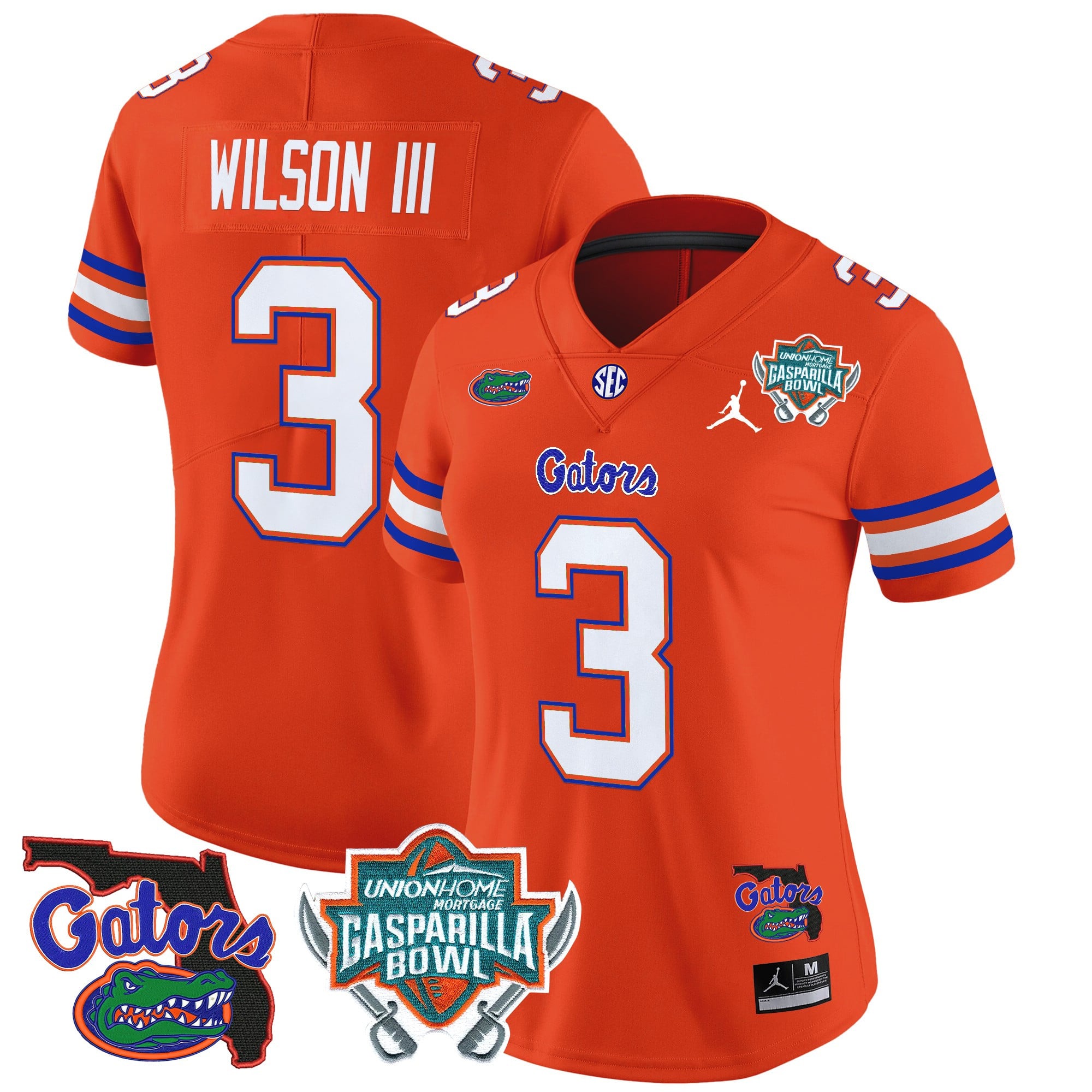 Women’s Florida Gators 2025 Gasparilla Bowl Patch Vapor Limited Jersey – All Stitched