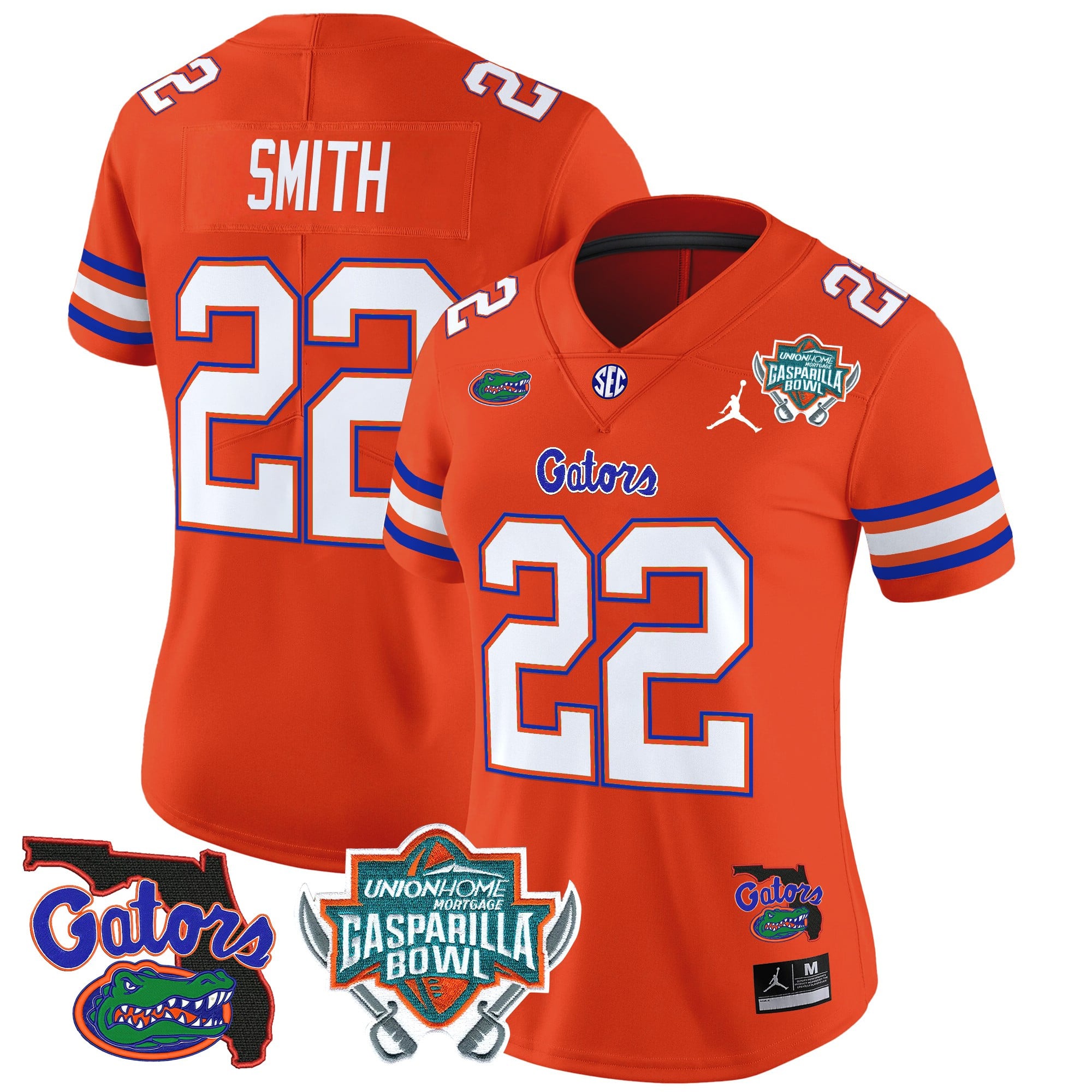 Women’s Florida Gators 2025 Gasparilla Bowl Patch Vapor Limited Jersey – All Stitched