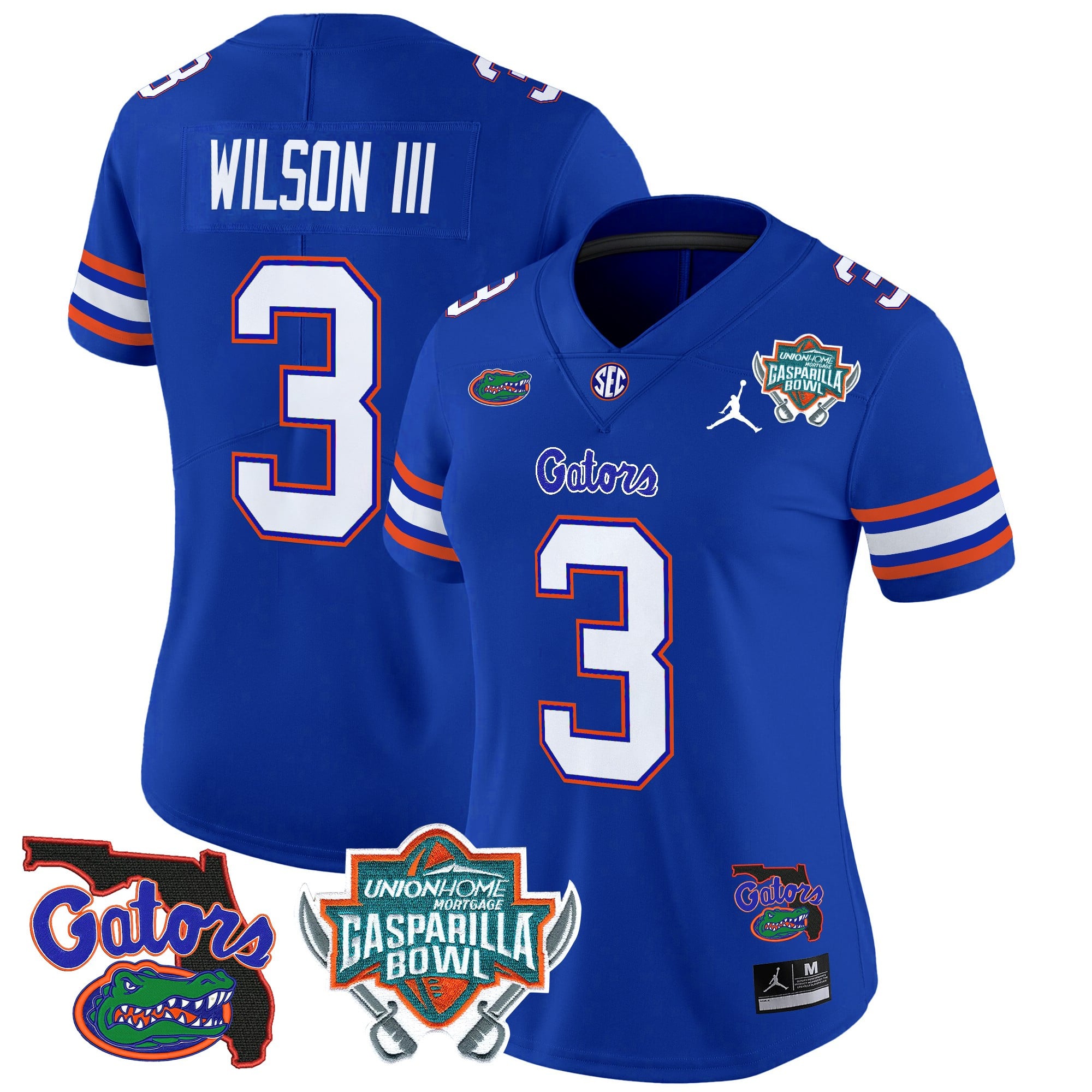 Women’s Florida Gators 2025 Gasparilla Bowl Patch Vapor Limited Jersey – All Stitched