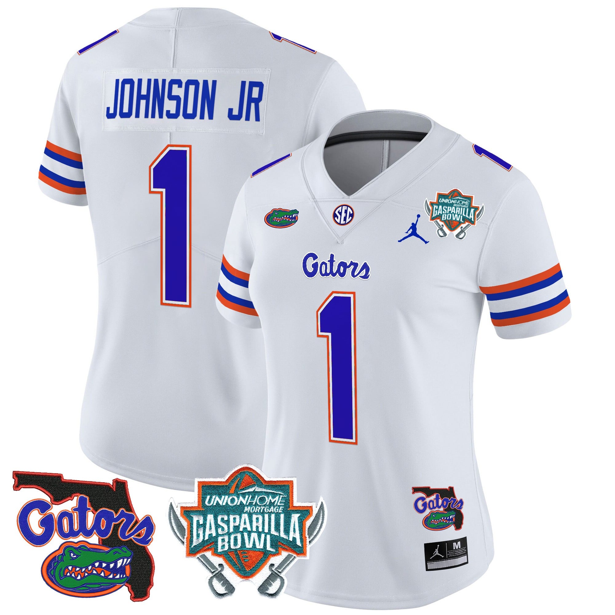 Women’s Florida Gators 2025 Gasparilla Bowl Patch Vapor Limited Jersey – All Stitched