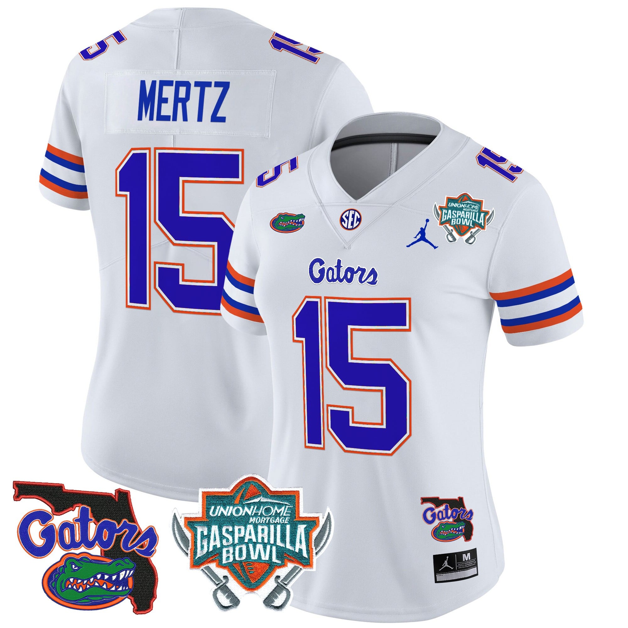 Women’s Florida Gators 2025 Gasparilla Bowl Patch Vapor Limited Jersey – All Stitched