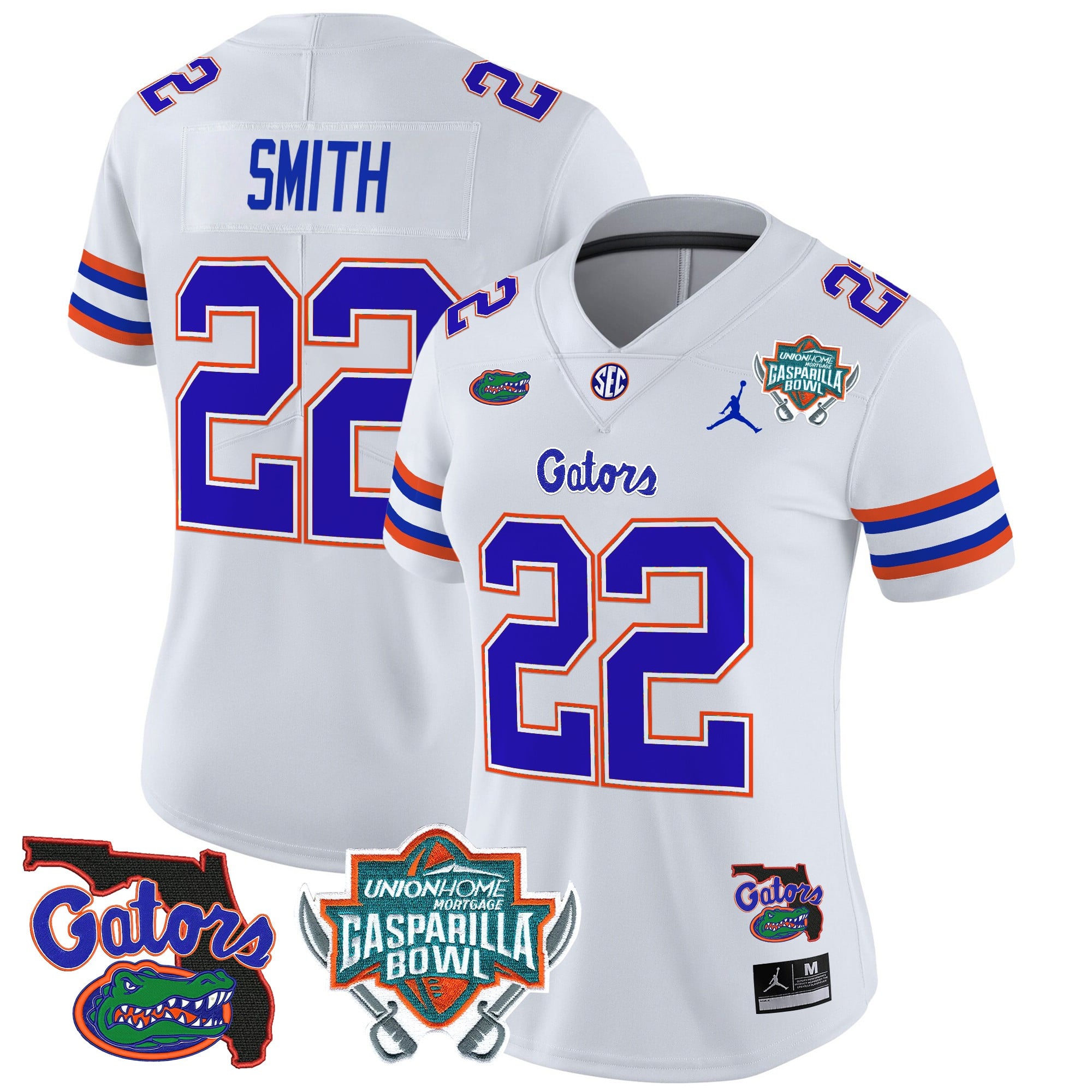 Women’s Florida Gators 2025 Gasparilla Bowl Patch Vapor Limited Jersey – All Stitched