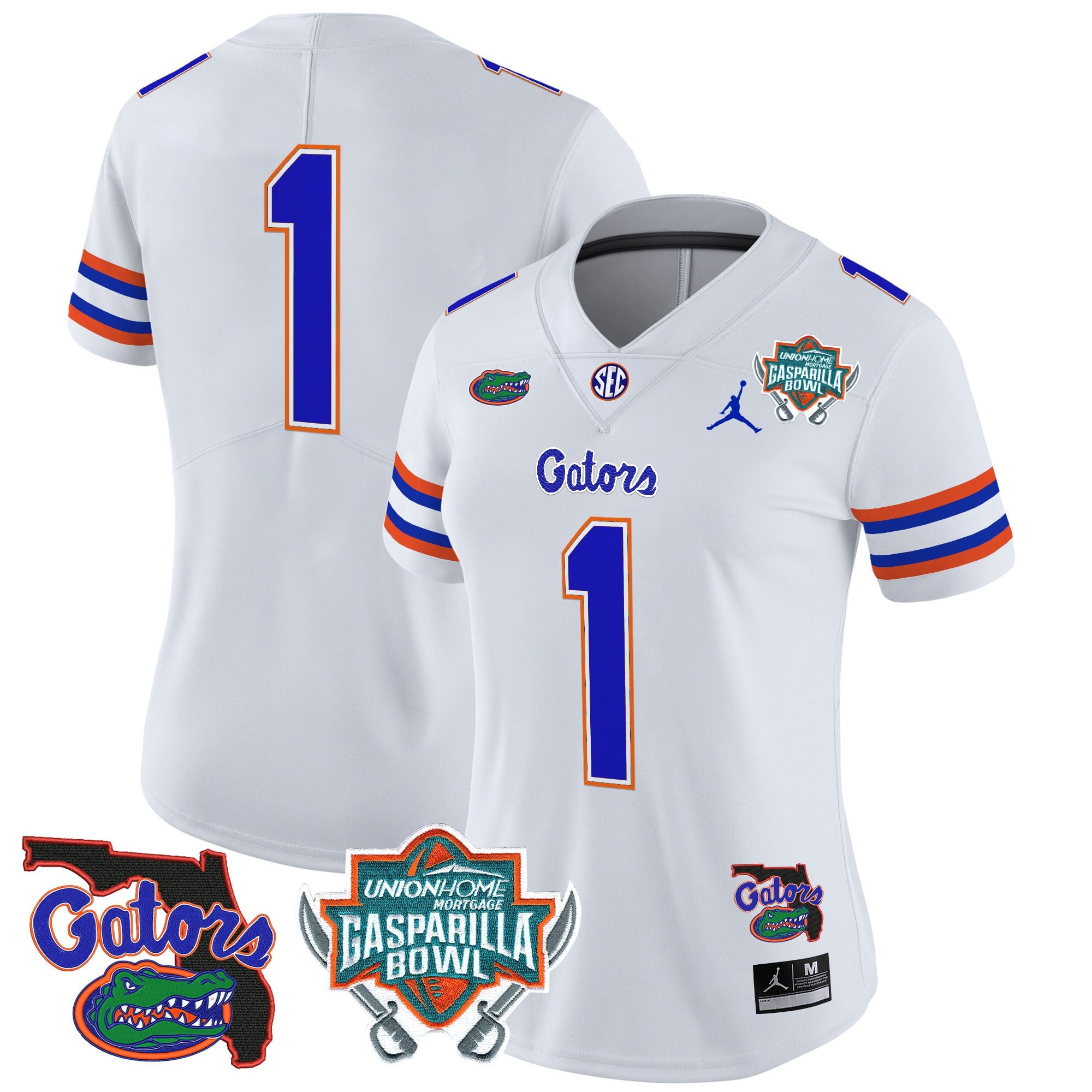 Women’s Florida Gators 2025 Gasparilla Bowl Patch Vapor Limited Jersey – All Stitched