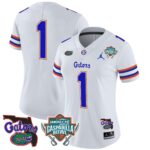 Women’s Florida Gators 2025 Gasparilla Bowl Patch Vapor Limited Jersey – All Stitched
