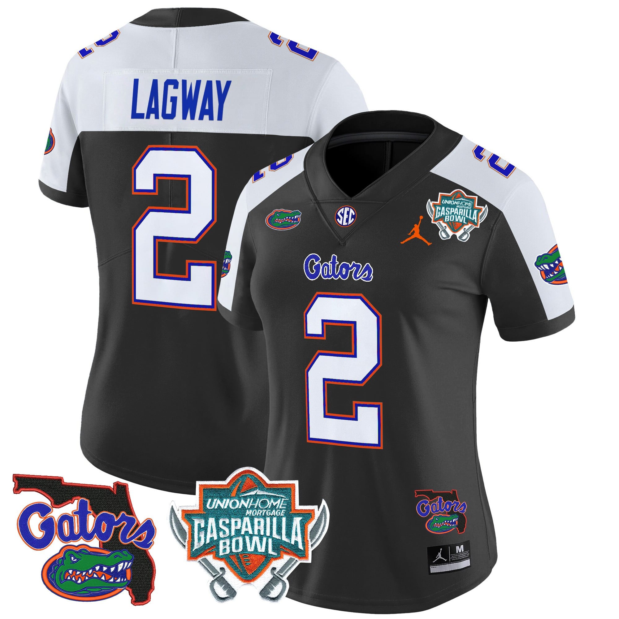 Women’s Florida Gators 2025 Gasparilla Bowl Patch Vapor Limited Jersey – All Stitched