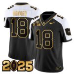 Men’s Ohio State Buckeyes ‘Heritage Stripe’ CFP Final Patch Gold Vapor Limited Jersey – All Stitched